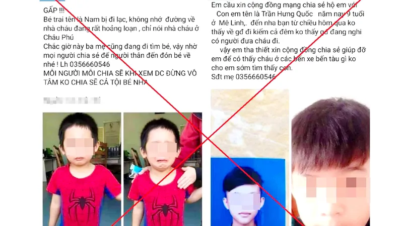 Cảnh giác với chiêu dựng chuyện “trẻ bị lạc” để câu view