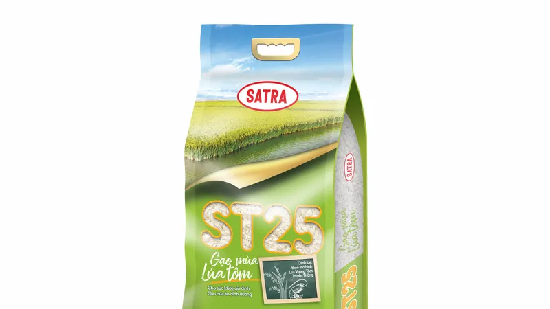Satra ra mắt sản phẩm gạo ST25 lúa - tôm