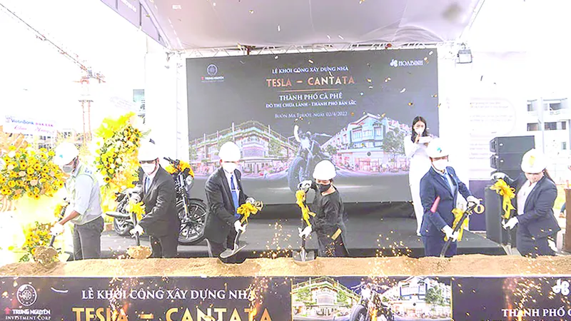 Công ty CP Tập đoàn Xây dựng Hòa Bình tiếp tục đồng hành cùng Trung Nguyên Legend kiến tạo Thành phố Cà phê