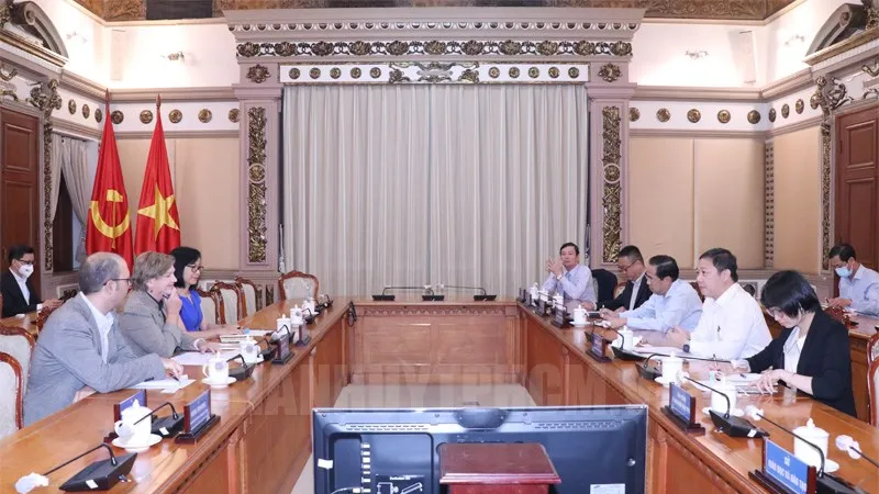 Quang cảnh buổi tiếp. Ảnh: hcmcpv.org.vn