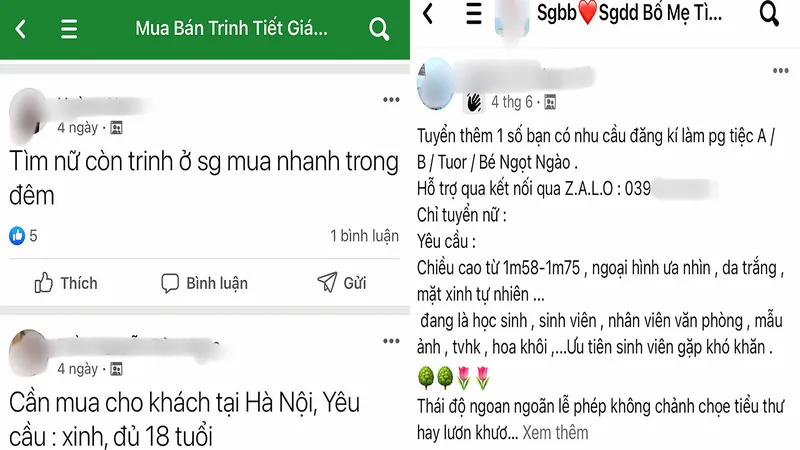 Nhóm riêng tư, “mồi” công khai