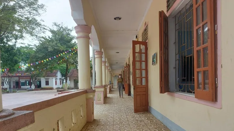 Cảnh đìu hiu ở điểm Trường THCS Lạng Sơn. Ảnh: Báo Nghệ An