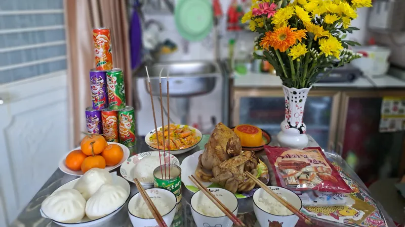 Mâm cúng giao thừa