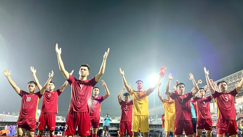 Các tuyển thủ U23 Việt Nam vẫn thể hiện được đẳng cấp ở sân chơi SEA Games. Ảnh: P.MINH