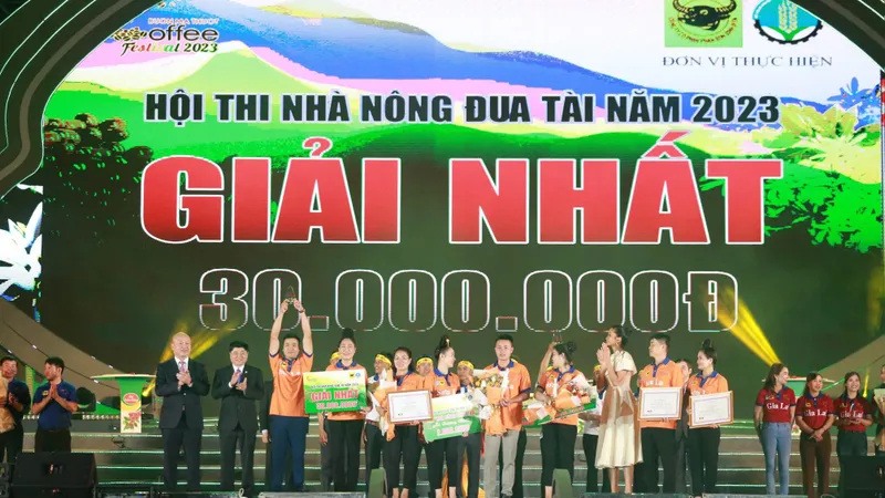 Nhà nông đua tài tại Lễ hội cà phê năm 2023: Phần thưởng cao nhất dành cho đội Sơn La