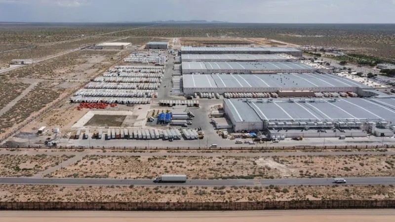 Một nhà máy của Foxconn ở San Jerónimo, bang Chihuahua của Mexico. Ảnh: BLOOMBERG