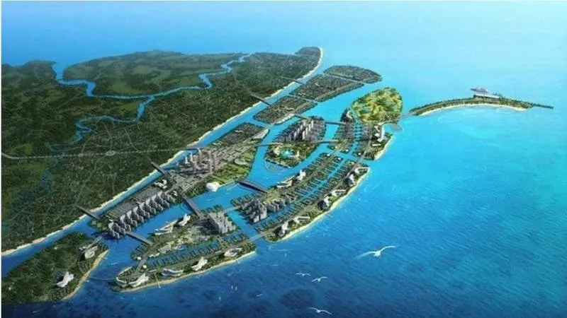 Phối cảnh Khu đô thị lấn biển Cần Giờ. Ảnh: Sở QH-KT TPHCM