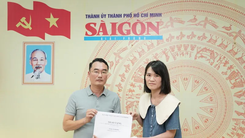 Báo SGGP trao tiền bạn đọc hỗ trợ gia đình khó khăn ở tỉnh Hải Dương