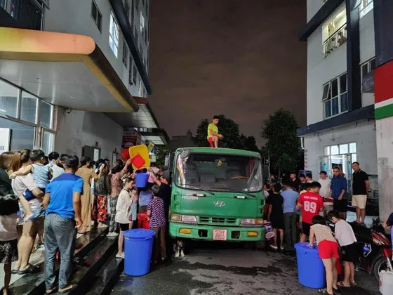 Cư dân khu đô thị Thanh Hà (Hà Nội) đã có nước sinh hoạt