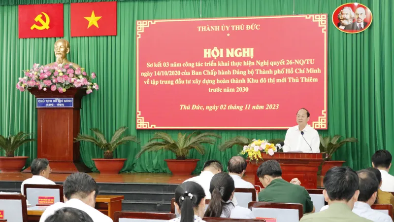 Phó Bí thư Thành ủy TPHCM Nguyễn Hồ Hải: Nắm bắt hoàn cảnh từng hộ dân trong vận động bàn giao mặt bằng khu đô thị mới Thủ Thiêm