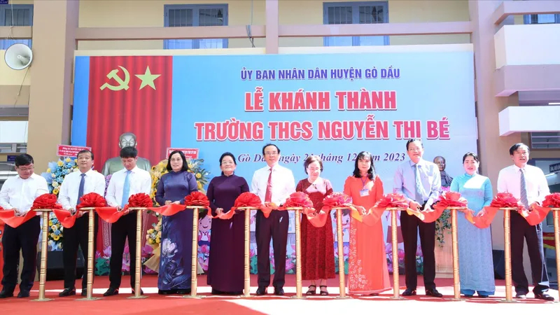 Ngôi trường thứ 9 mang tên Anh hùng lực lượng vũ trang nhân dân tại huyện Gò Dầu, tỉnh Tây Ninh