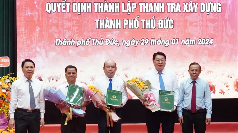 TP Thủ Đức ra mắt Thanh tra Xây dựng TP Thủ Đức
