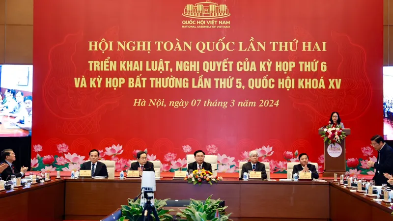 Hội nghị triển khai thi hành luật, nghị quyết của Quốc hội 