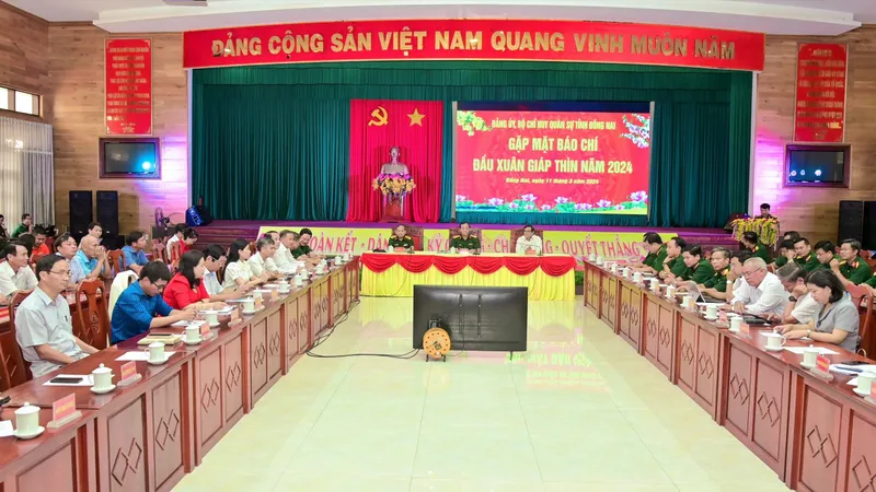 Bộ Chỉ huy Quân sự tỉnh Đồng Nai gặp mặt báo chí đầu Xuân 2024