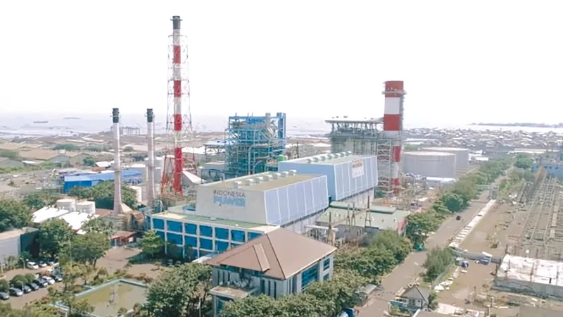 Nhà máy nhiệt điện khí Tambak Lorok ở Semarang, Trung Java, triển khai công nghệ thu và lưu trữ carbon (CCS). Ảnh: JAKARTA POST