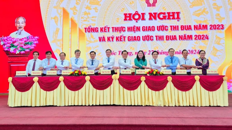 12 tỉnh Tây Nam bộ ký kết giao ước thi đua năm 2024