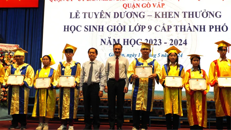 Quận Gò Vấp: Tuyên dương 149 học sinh giỏi cấp thành phố