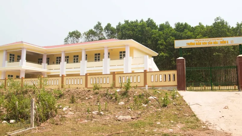 2 điểm trường mầm non 5 tỷ đồng xây xong bỏ hoang