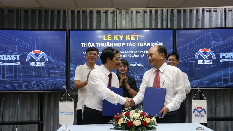 Công ty TNHH MTV đường sắt đô thị số 1 TPHCM ký thỏa thuận hợp tác toàn diện với Công ty Cổ phần Tư vấn thiết kế Cảng - Kỹ thuật biển