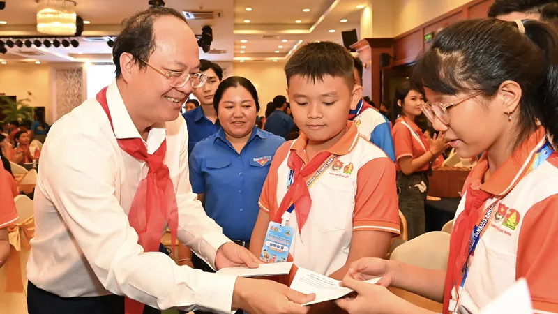 Vun đắp tinh thần đoàn kết, hữu nghị giữa thiếu nhi Việt Nam - Lào - Campuchia