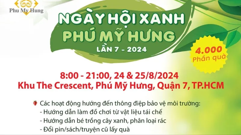 Sống xanh - Sống khoẻ cùng Ngày Hội Xanh Phú Mỹ Hưng