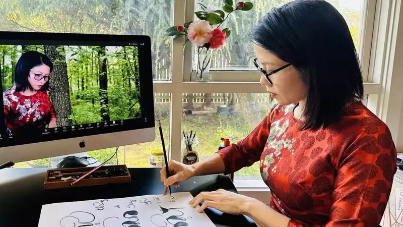 Lan tỏa văn hóa Việt qua thư pháp