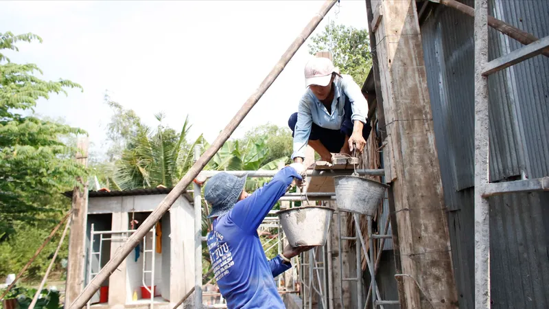 Đội “Hai Lúa” xây nhà 0 đồng