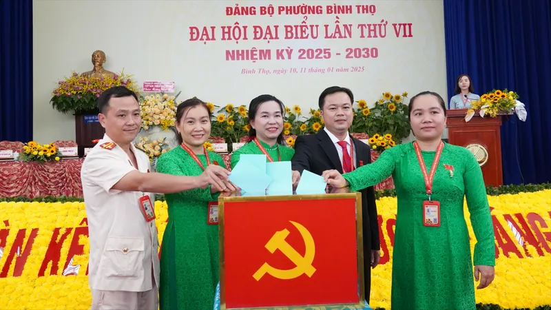 TP Thủ Đức: Đại hội Đảng bộ phường Bình Thọ bầu trực tiếp Bí thư