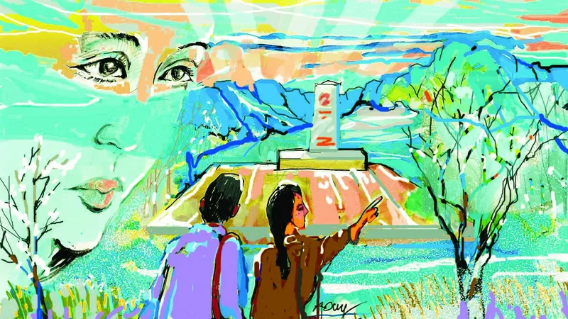 Trên đỉnh Khoan La San đầy gió