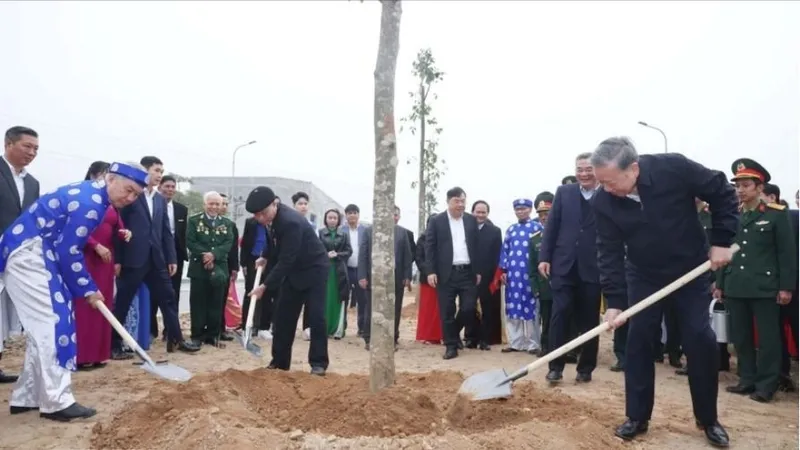 Tổng Bí thư Tô Lâm dự Lễ phát động Tết trồng cây Xuân Ất Tỵ tại Hưng Yên