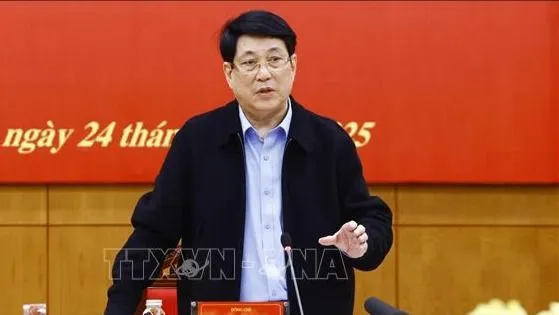 Chủ tịch nước Lương Cường chủ trì phiên họp Ban Chỉ đạo Cải cách Tư pháp Trung ương