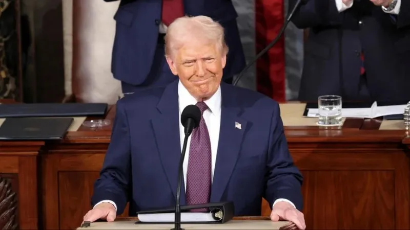 Tổng thống Donald Trump phát biểu trước Quốc hội Mỹ