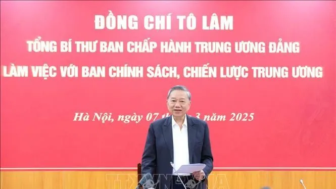 Tổng Bí thư Tô Lâm: Phải có chiến lược rõ ràng để khu vực kinh tế tư nhân phát triển mạnh mẽ hơn nữa