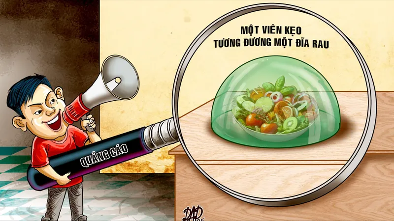 Cẩn trọng trước quảng cáo công dụng của “kẹo rau”