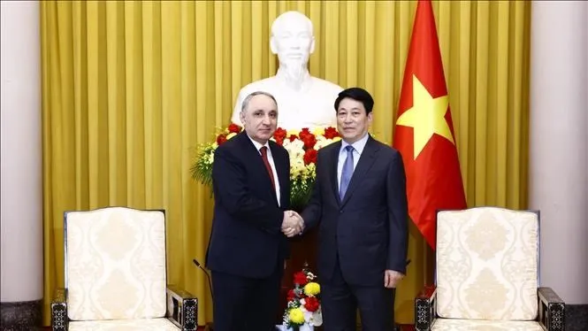 Chủ tịch nước Lương Cường tiếp Viện trưởng Viện Kiểm sát tối cao Azerbaijan