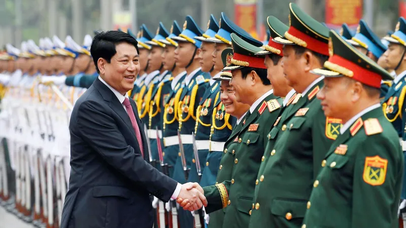 Chủ tịch nước Lương Cường dự lễ kỷ niệm 90 năm Ngày truyền thống Dân quân tự vệ Việt Nam