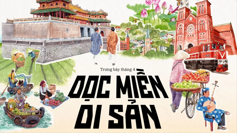 Khám phá 112 tác phẩm màu nước tại "Dọc miền di sản"