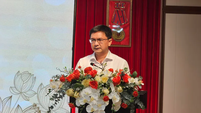 Đồng chí Nguyễn Mạnh Cường phát biểu tại buổi lễ