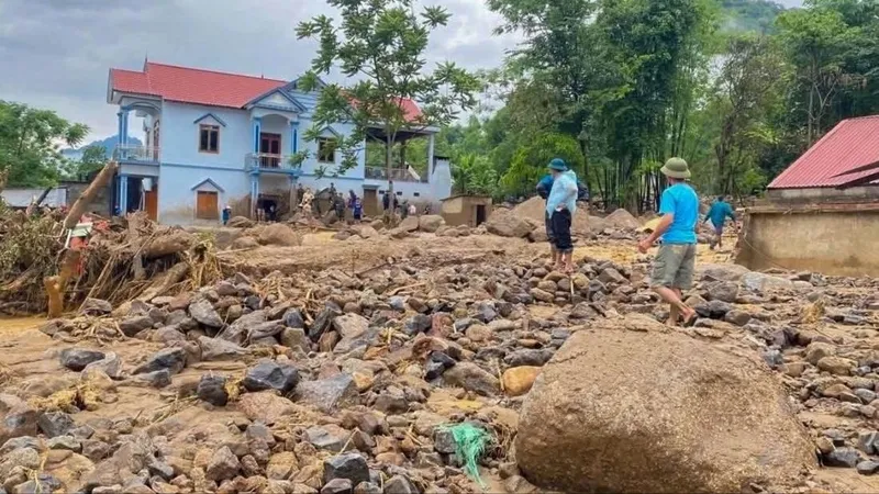 Lũ quét ở huyện Ba Bể (tỉnh Bắc Kạn) ngày 18-5. Ảnh: CTV