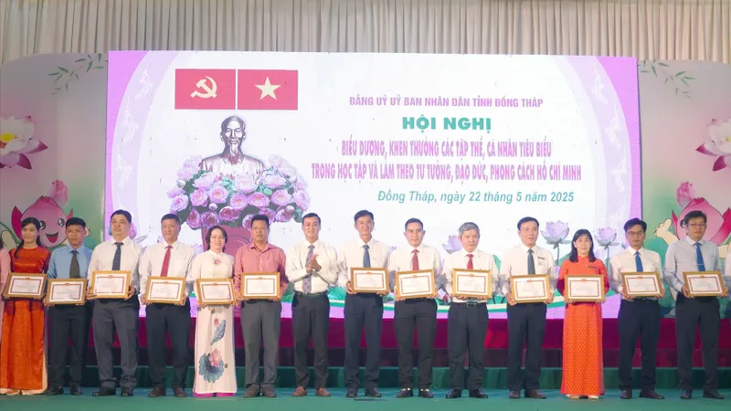 Đồng Tháp: Khen thưởng 20 tập thể, 128 cá nhân nhân tiêu biểu 