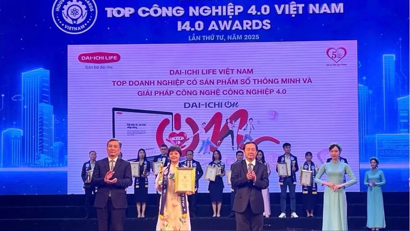 Dai-ichi Life Việt Nam nhận giải thưởng Top Công nghiệp 4.0 Việt Nam năm 2025