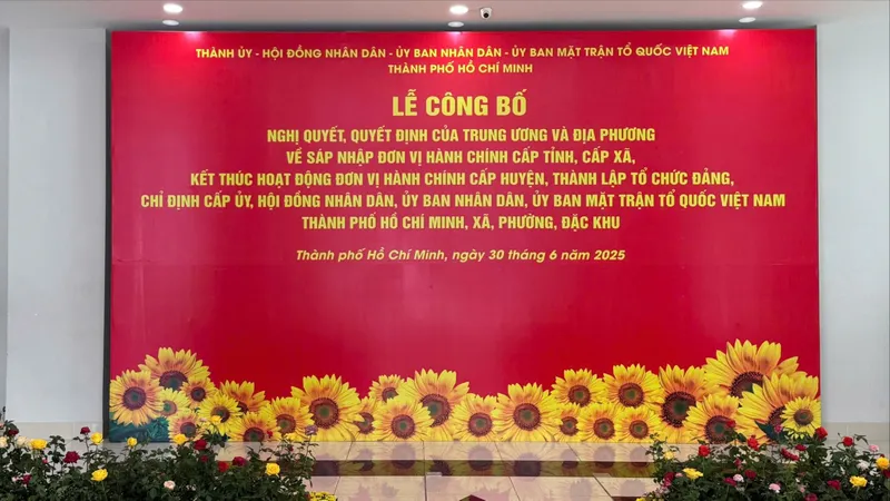 TPHCM sẵn sàng cho Lễ công bố Nghị quyết sáp nhập đơn vị hành chính cấp tỉnh, cấp xã 
