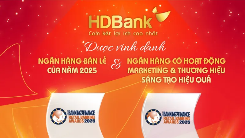 HDBank nhận hai giải thưởng lớn từ Asian Banking & Finance