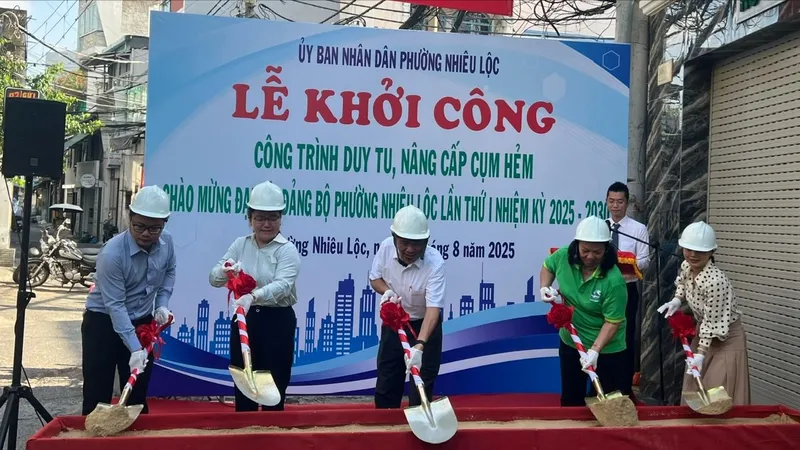 1,87 tỷ đồng nâng cấp 7 tuyến hẻm phường Nhiêu Lộc (TPHCM)