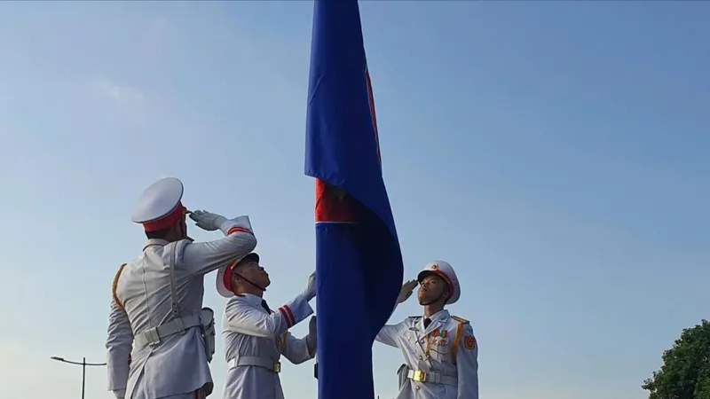 Lễ thượng cờ ASEAN tại TPHCM