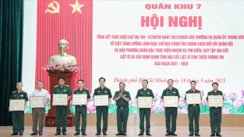 Giai đoạn 2021 - 2025, Quân khu 7 quy tập hơn 2.600 hài cốt liệt sĩ
