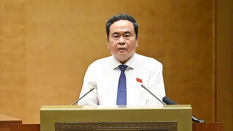Chủ tịch Quốc hội Trần Thanh Mẫn phát biểu khai mạc hội nghị