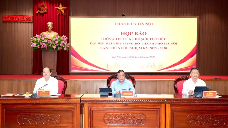 Ứng dụng mạnh mẽ công nghệ tại Đại hội đại biểu Đảng bộ TP Hà Nội lần thứ XVIII