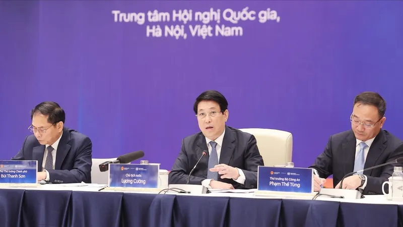 Chủ tịch nước Lương Cường chủ trì tổng duyệt lễ mở ký Công ước Liên hợp quốc về chống tội phạm mạng