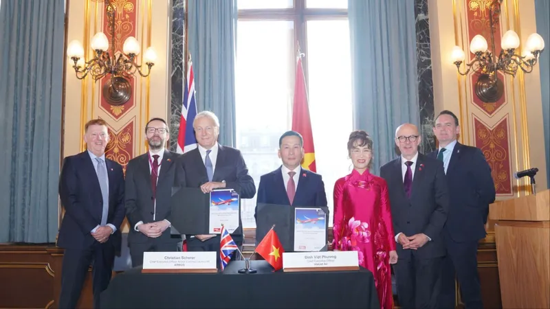 Vietjet đặt mua 100 máy bay Airbus A321neo, đánh dấu cột mốc mới trong quan hệ hợp tác Việt Nam – Vương quốc Anh